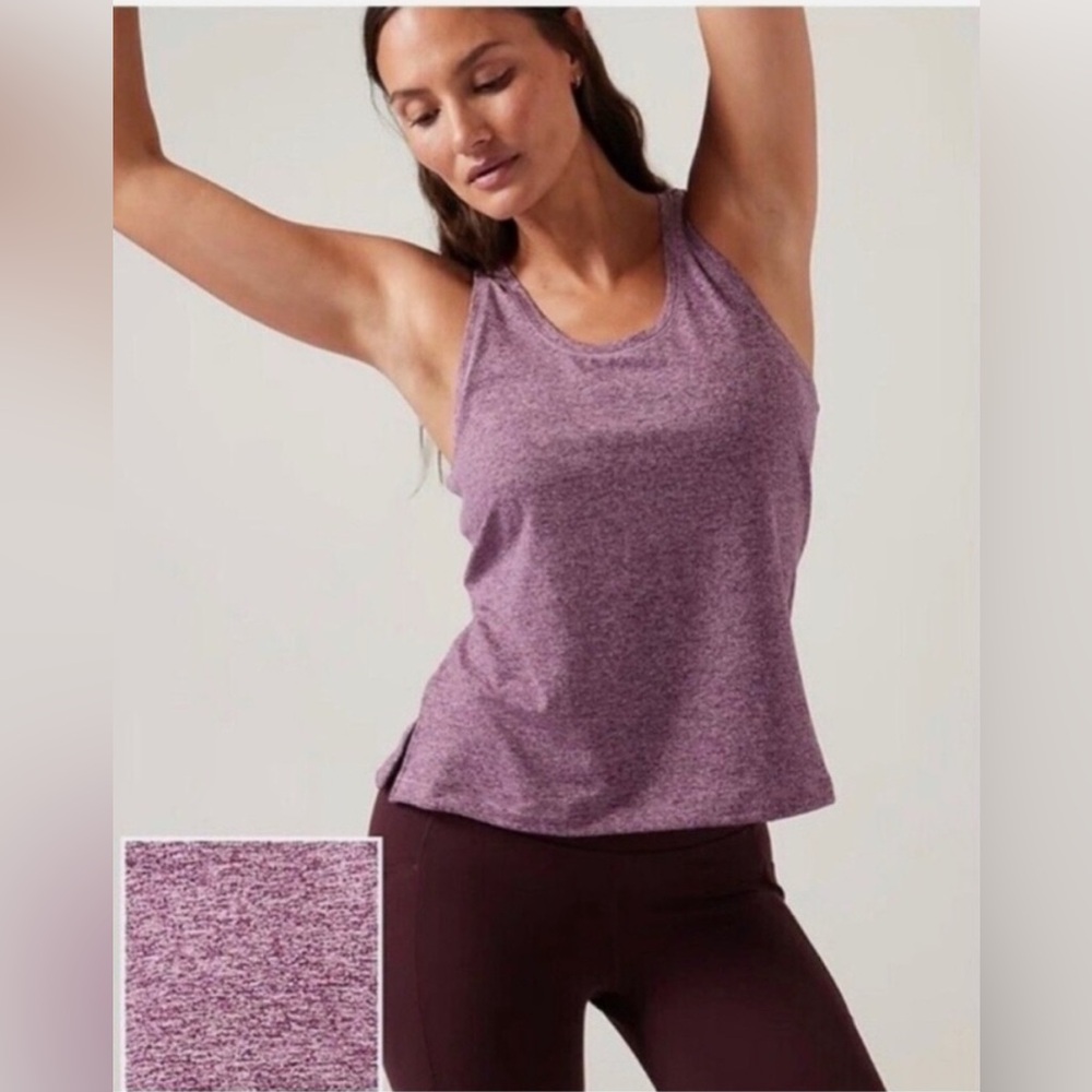Athleta Uptempo II tank — purple — size L